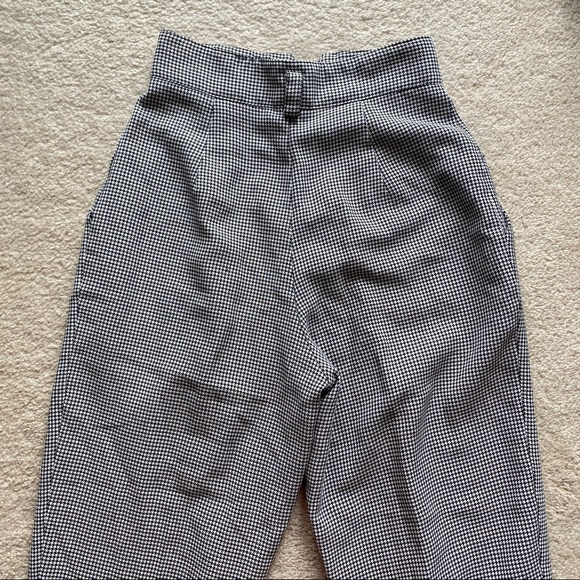 VINTAGE HOUNDSTOOTH PLEATED TROUSERS - Picture 2 of 15